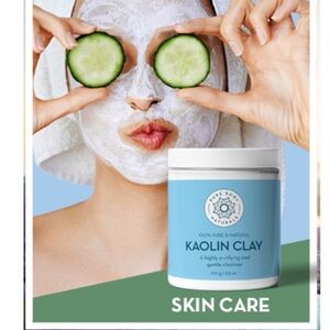 Kaolin Clay Mask 100% Pure & Natural. Detox, Exfoliate & Calms Skin London